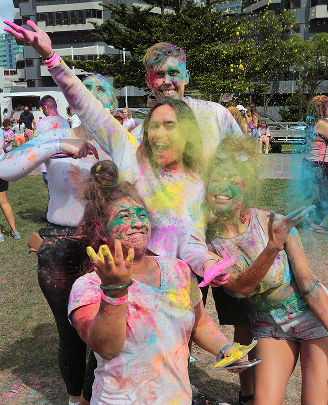 Holi Festival of Colour : Wellington : New Zealand : Richard Moore : Journalist : Photographer :